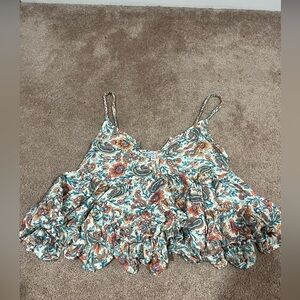 Adorable braided strap tank/blouse super hippie